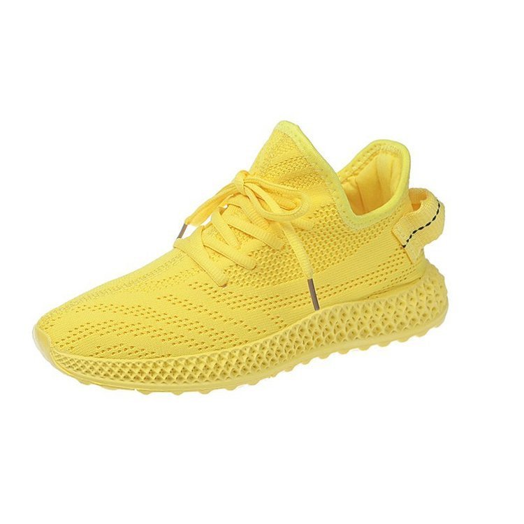 sports running shoes Women's new flying woven casual sports running shoes
