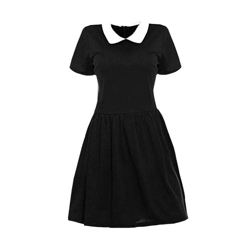 Halloween custom Wednesday Black Dress Cosplay