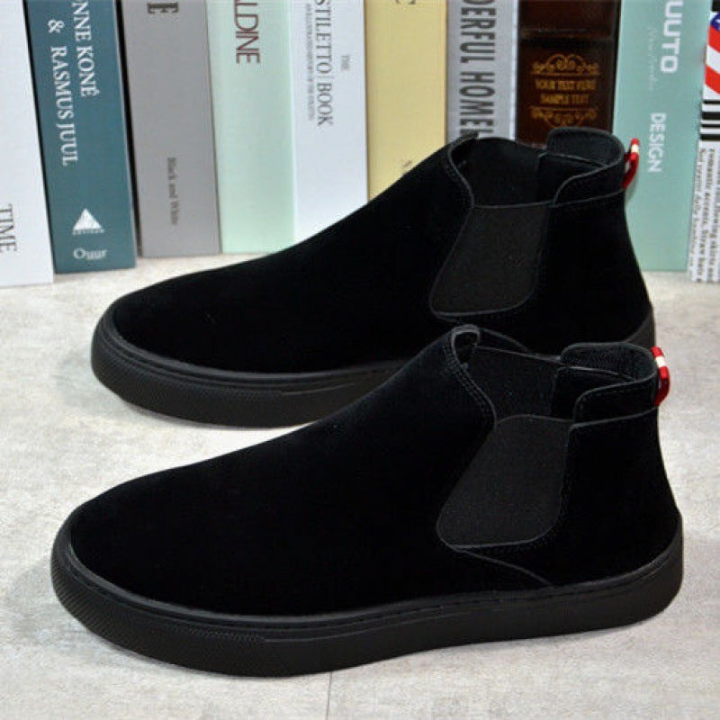 Casual Thin Cotton Shoes Thick-soled Elasticated Trendy Fashion Martin Boots Casual Thin Cotton Shoes
