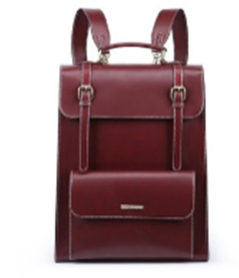 Vintage backpack cowhide backpack