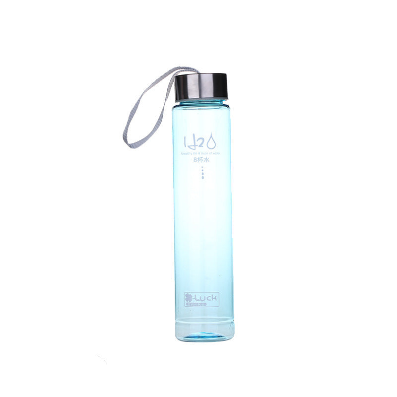 Frosted Plastic Cup Creative Fashion Candy Color H2O Transparent Frosted Plastic Cup
