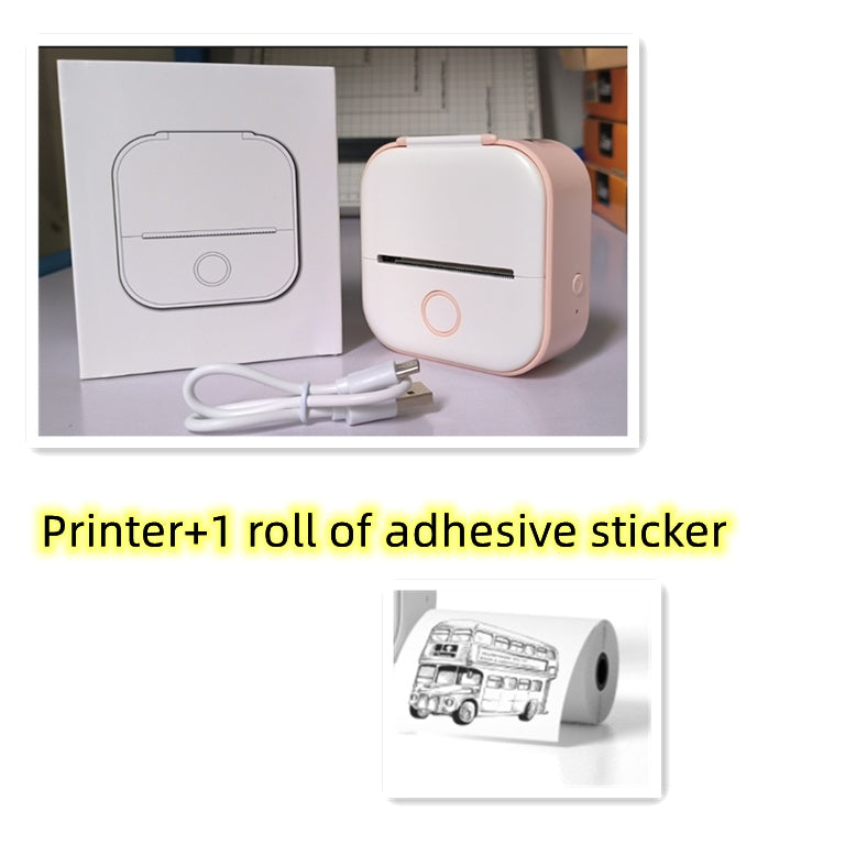 Portable Mini Thermal Label Printer Home Photo Printer Bluetooth-compatible Mini