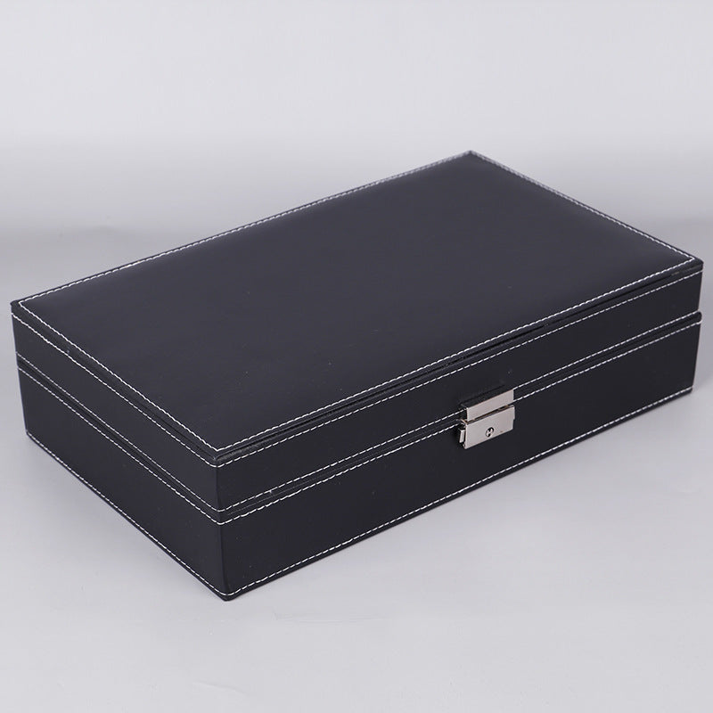Leather 8-digit Watch Jewelry Gift Storage Display Box