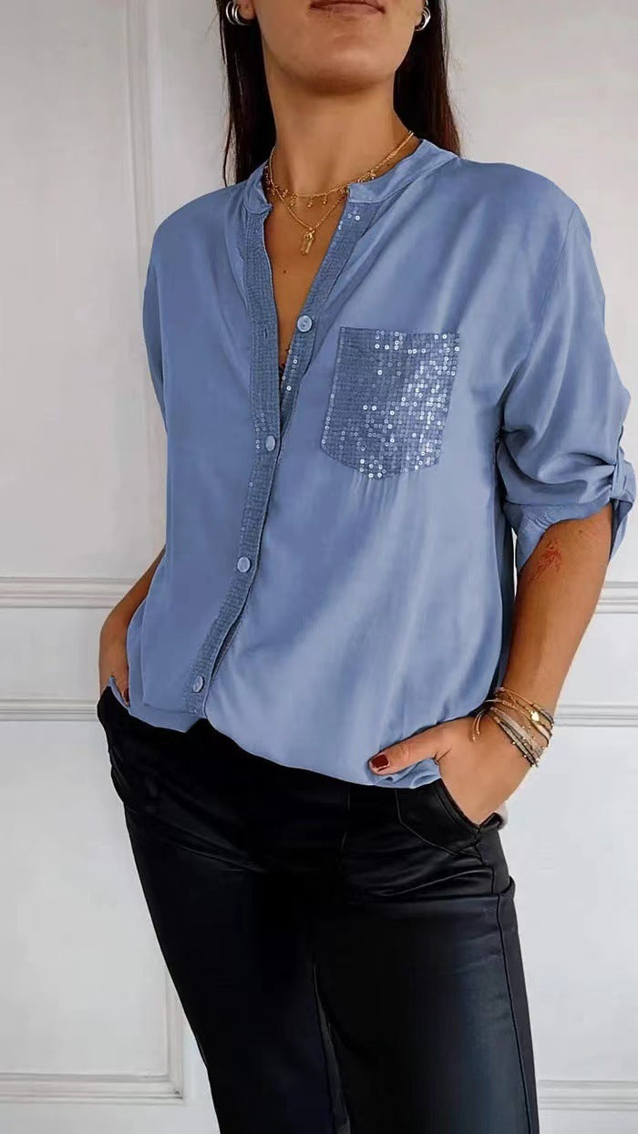 Long-sleeve Casual Shirt Commute Style Women's Summer Long-sleeve Casual Fashion Shirt