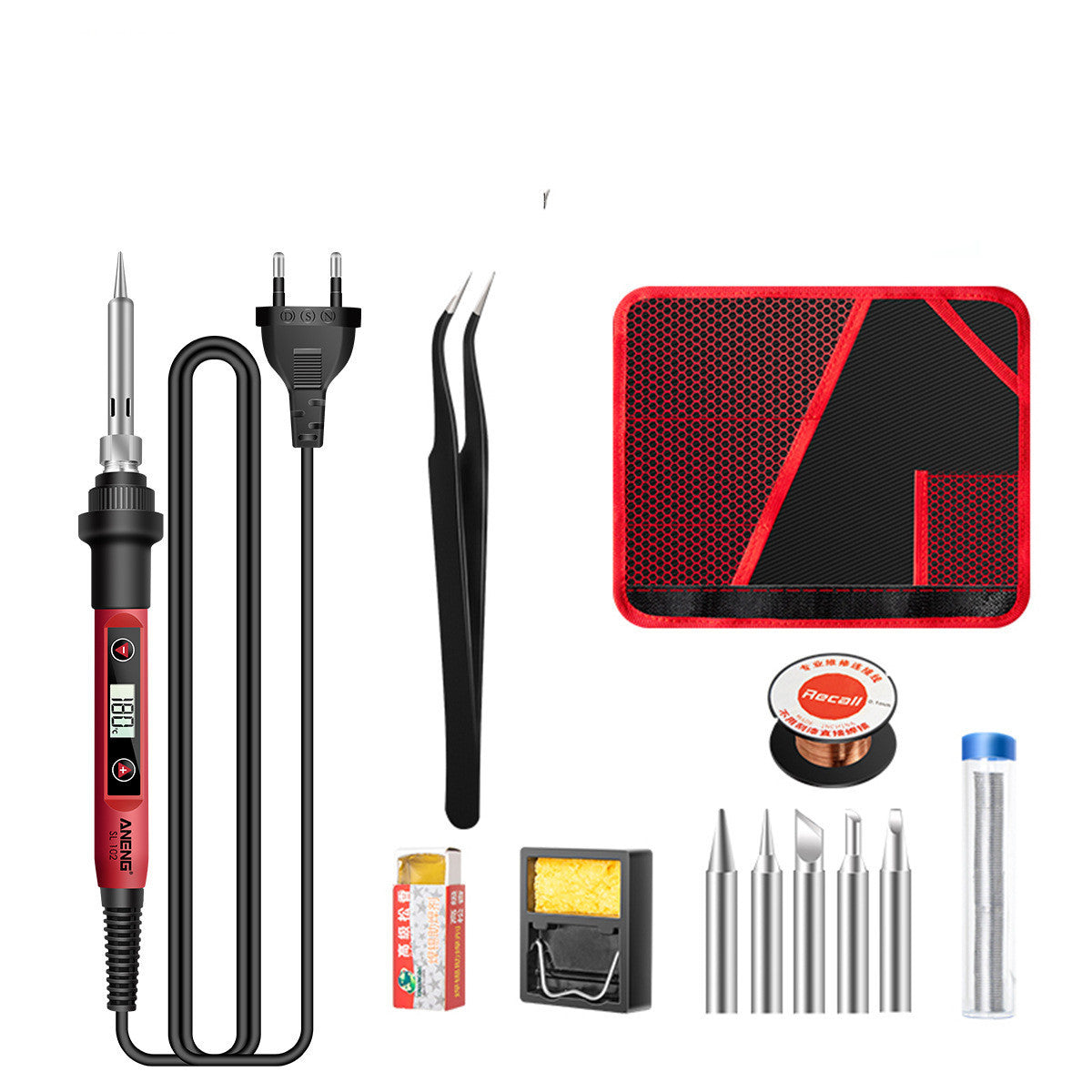Constant Temperature Electric Soldering Iron Set Adjustable Temperature 60W Digital Display Internal Heat Welding - sumet.shop