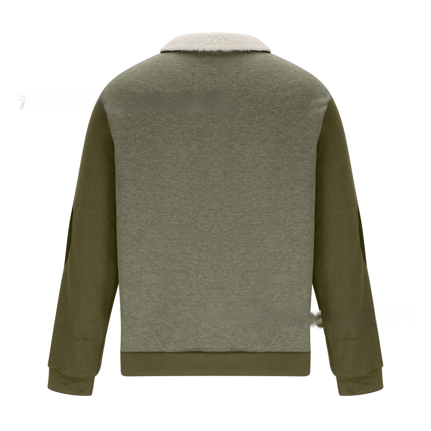 Long Sleeve Half Zipper Stitching Casual Fashion European And American Style Pullover Sweater - sumet.shop