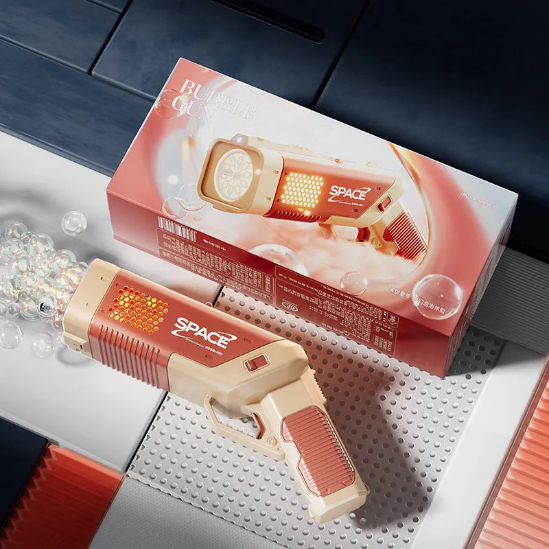 Space Gun Bubble Machine Handheld Porous Bubble Machine