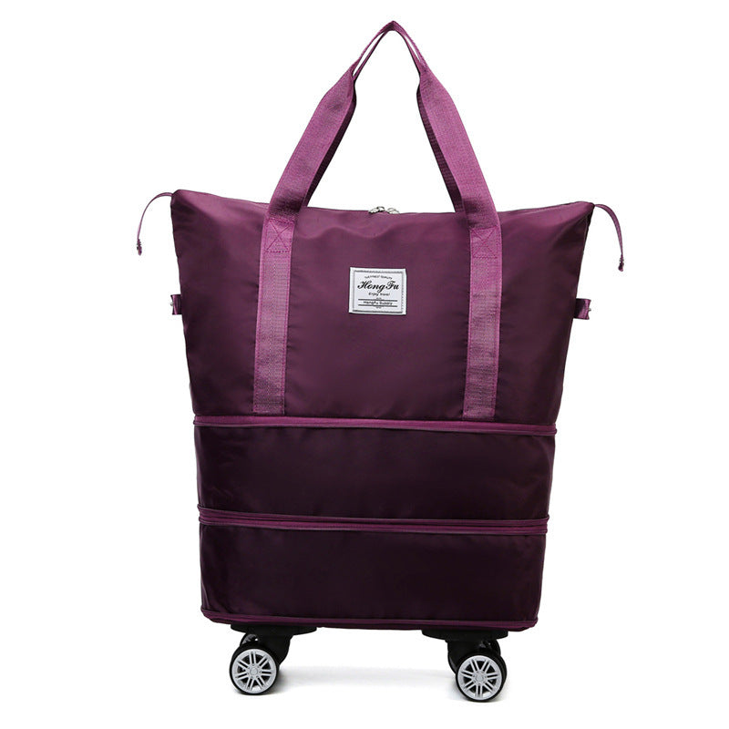Handbag Women New Universal Wheel Travel Bag With Double-layer Dry And Wet Separation Fitness Yoga Shoulser Bags Sports Fitness Large Capacity Handbag Women