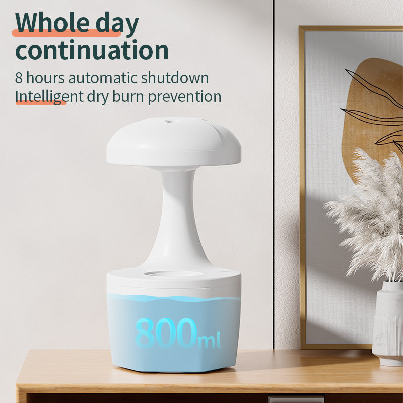 Anti Gravity USB Air Water Droplet Cool Mist Aromatherapy Humidifier