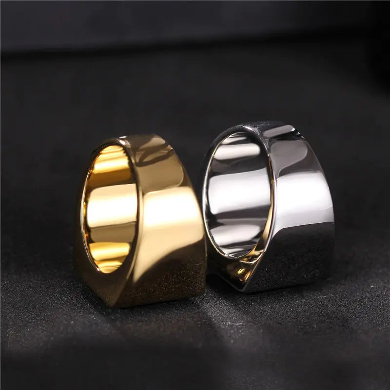 ZORCVENS Black Stone Rings for Men - sumet.shop