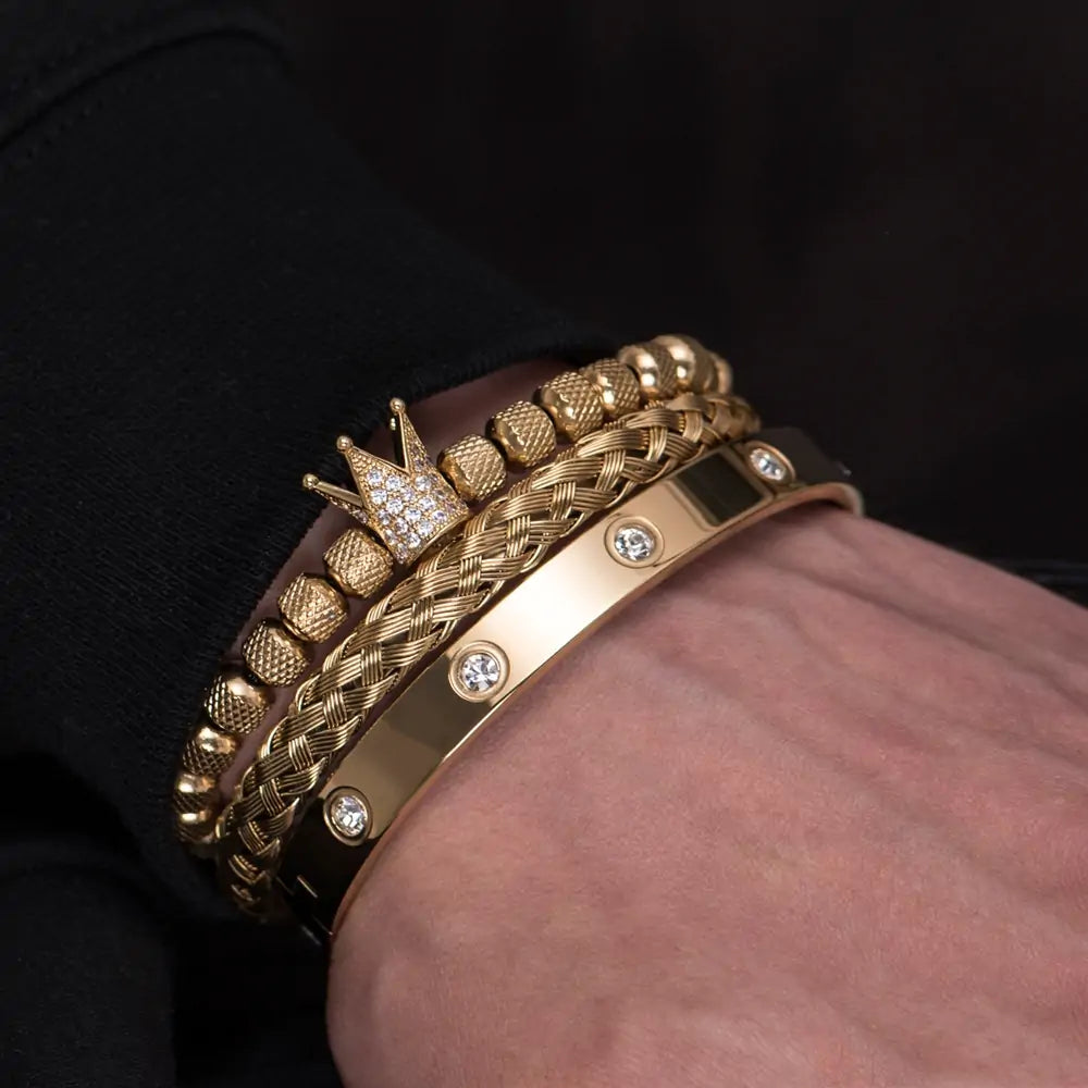 Bracelets Stainless Steel Roman Royal Charm Men Bracelets Stainless Steel - sumet.shop