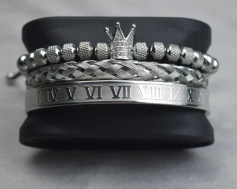 Bracelets Stainless Steel Roman Royal Charm Men Bracelets Stainless Steel - sumet.shop