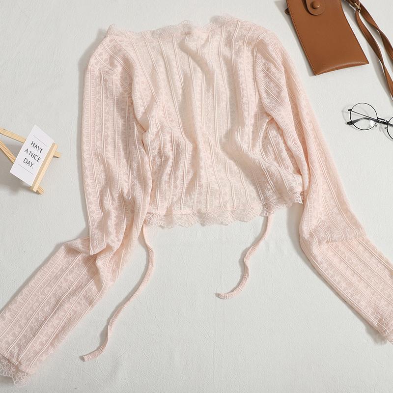 Summer New Suspender Skirt Small Shawl Blouse Outer Wear