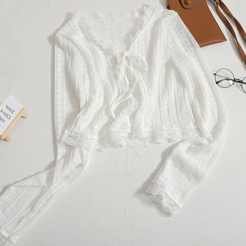 Summer New Suspender Skirt Small Shawl Blouse Outer Wear