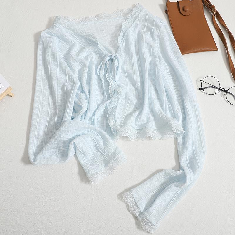 Summer New Suspender Skirt Small Shawl Blouse Outer Wear