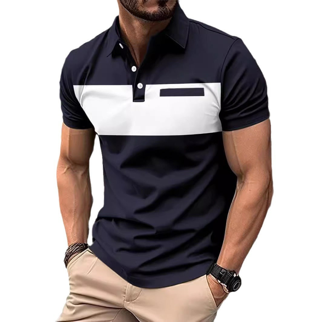 Men's Short Sleeve Polo Shirt Casual Polo Shirt Men's Polo Shirt - sumet.shop