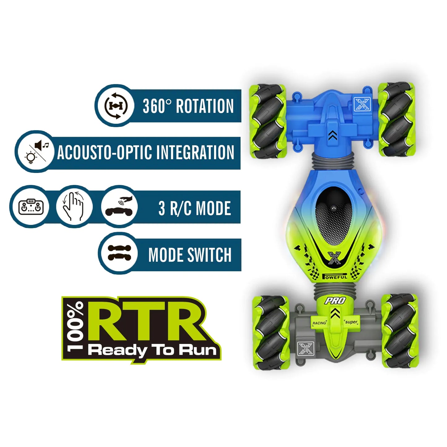 Radio Remote Control 4WD RC Stunt Car 2.4G - sumet.shop