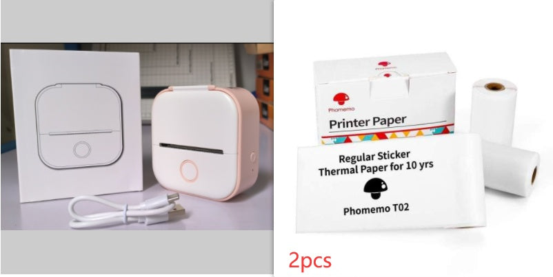 Portable Mini Thermal Label Printer Home Photo Printer Bluetooth-compatible Mini