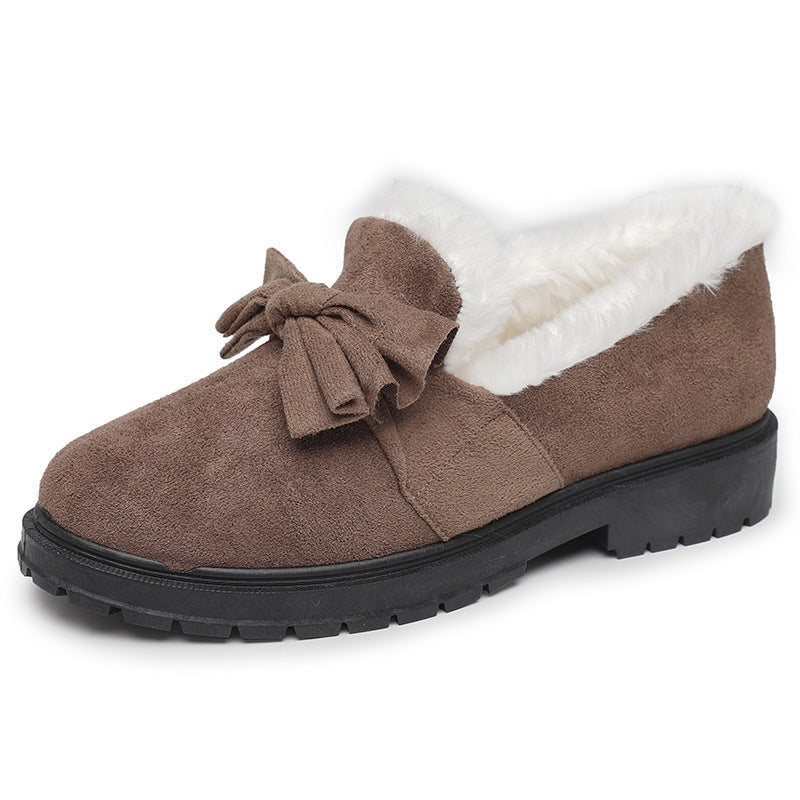 Gommino shoes Winter Fleece-lined Thickened Gommino Warm Non-slip