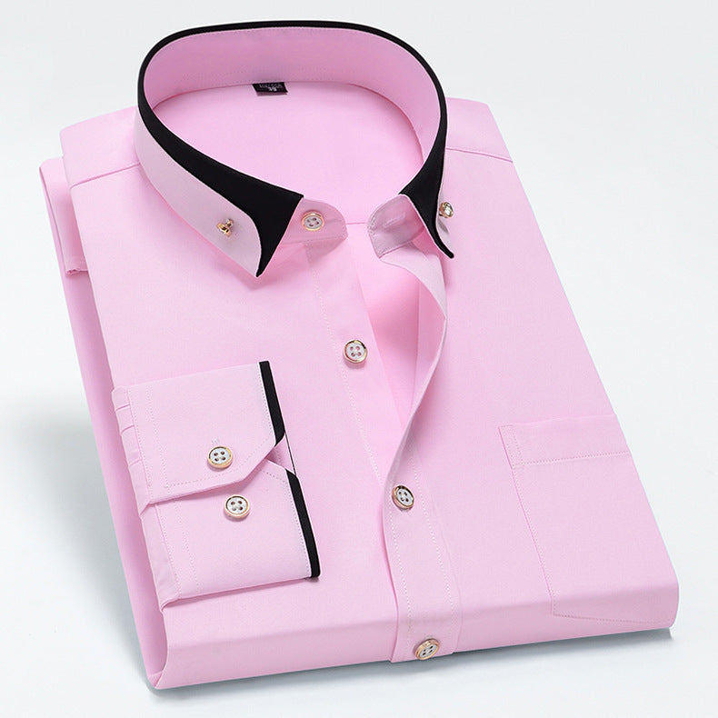 Men's Stretch Long Sleeve Shirt Casual And Comfortable Non-ironing - sumet.shop