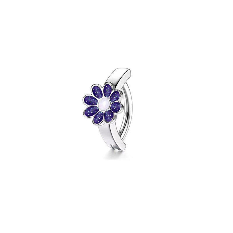Stainless Steel Copper Inlaid Zircon Belly Ring Ornament