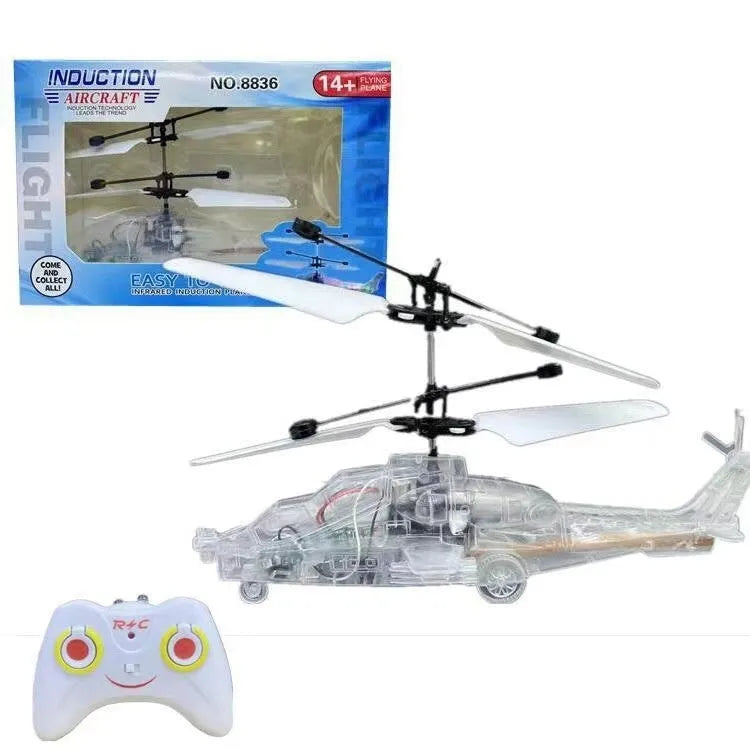 Suspension Helicopter Induction Luminous Transparent Gesture Suspension Helicopter