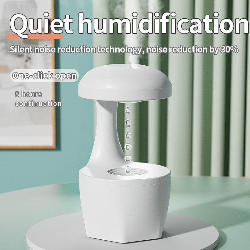 Anti Gravity USB Air Water Droplet Cool Mist Aromatherapy Humidifier
