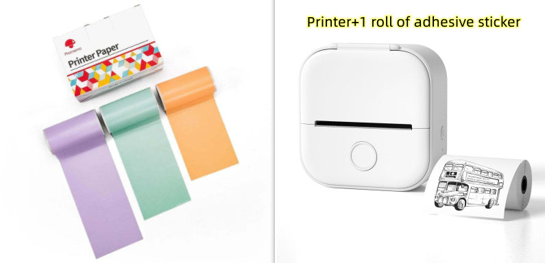 Portable Mini Thermal Label Printer Home Photo Printer Bluetooth-compatible Mini