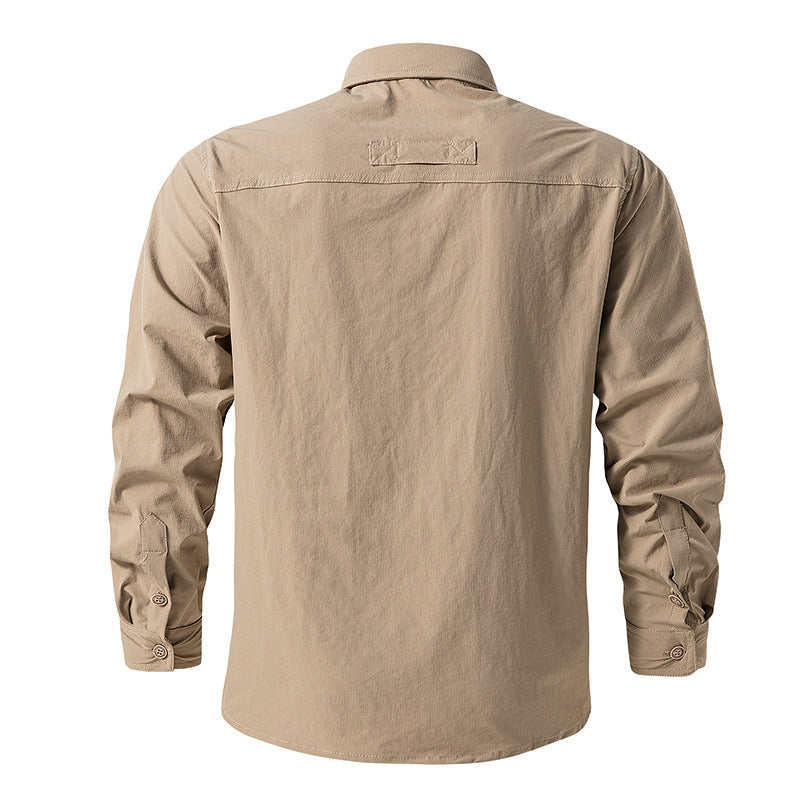 Multi-pocket man Shirt Consul Quick-drying Tactical Shirt Men's Special Service Training Outdoor Multi-pocket