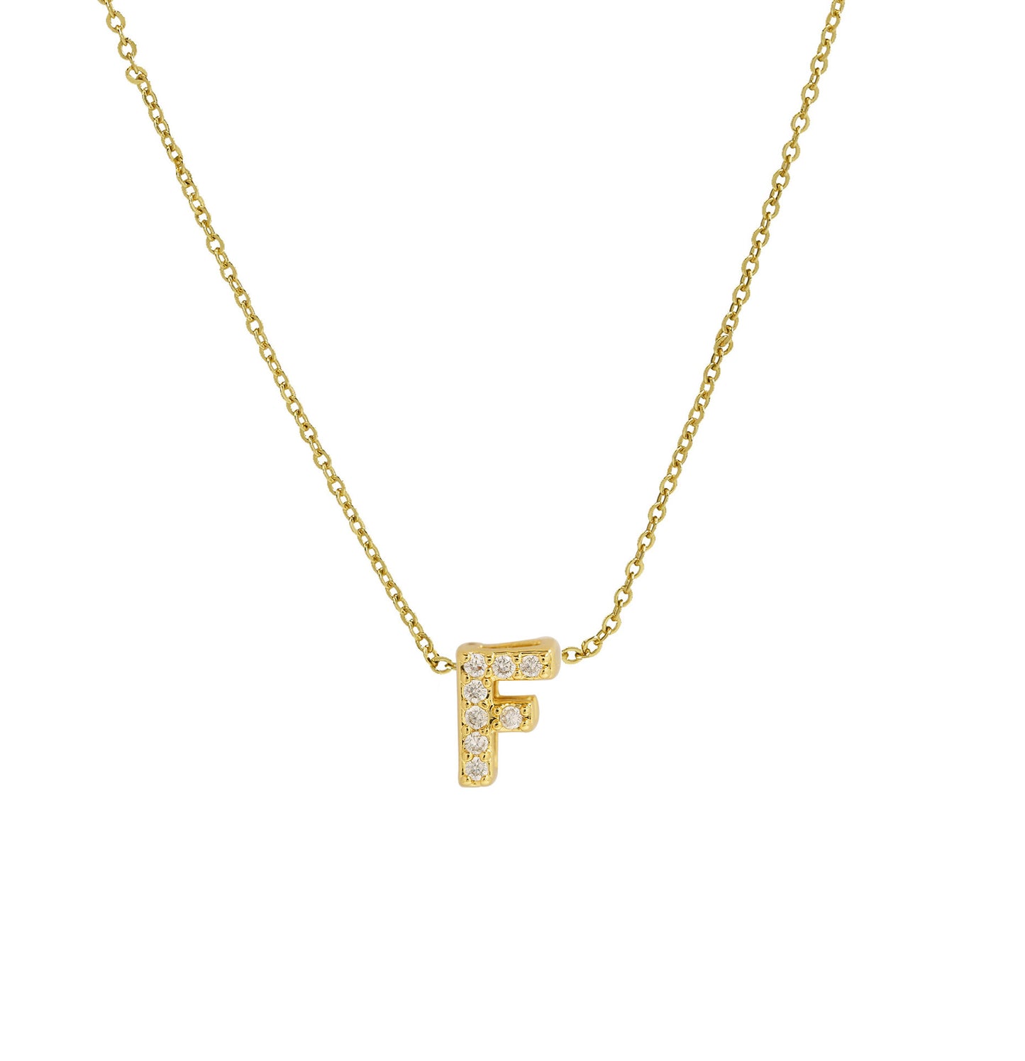 Necklace Pendant Gold Micro Inlaid With Diamond