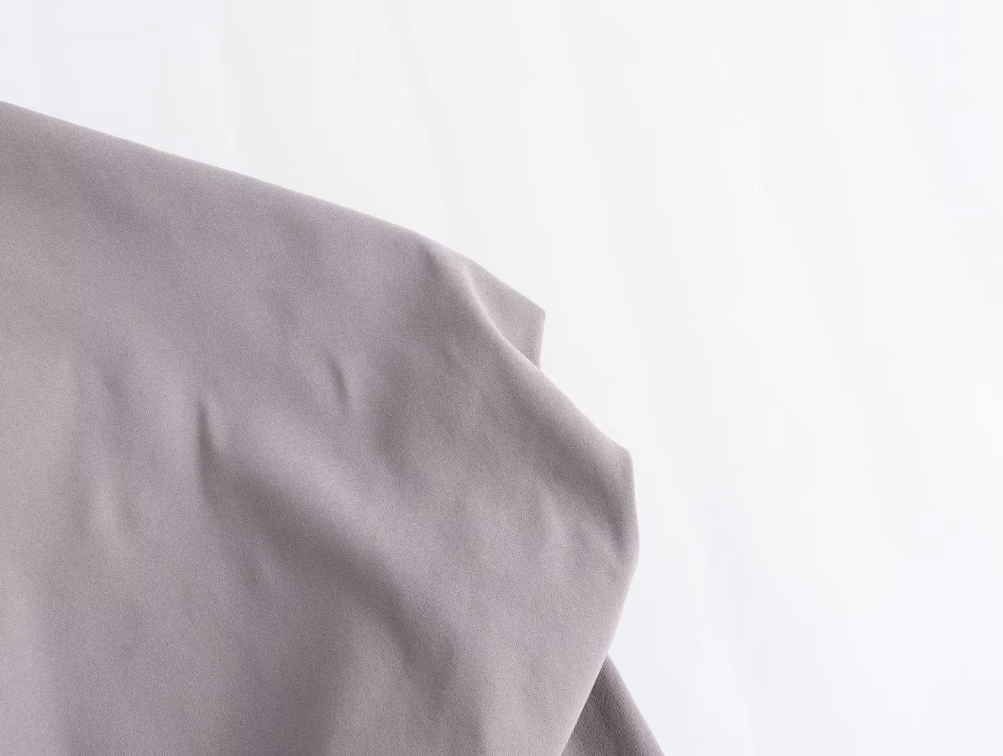 Winter New Shoulder Asymmetric Fold Slim Shirt Top For Women