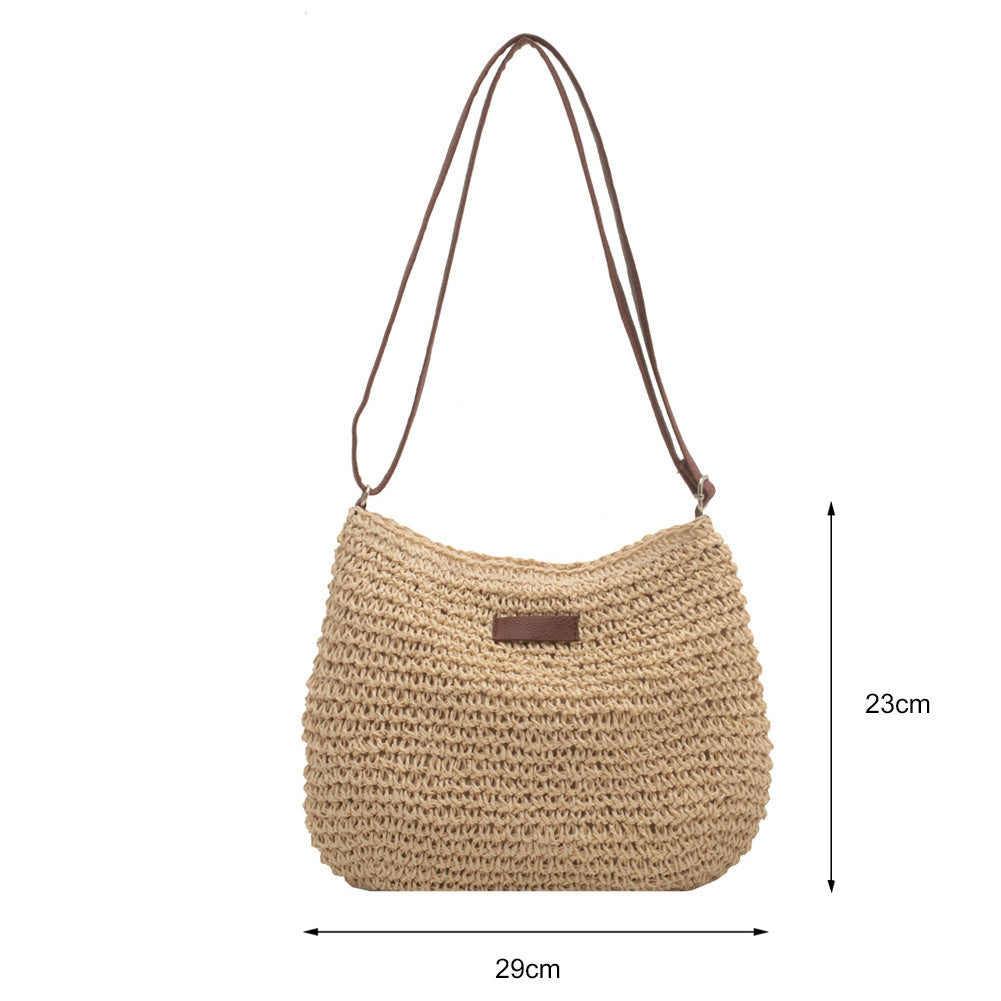 Tote Bag Niche Design Vacation Straw Tote Bag