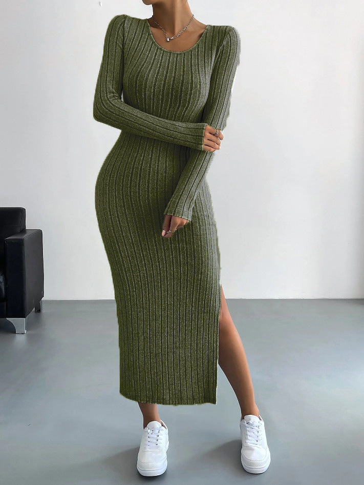 Long Dress Knitted Long Dress Women's Clothing