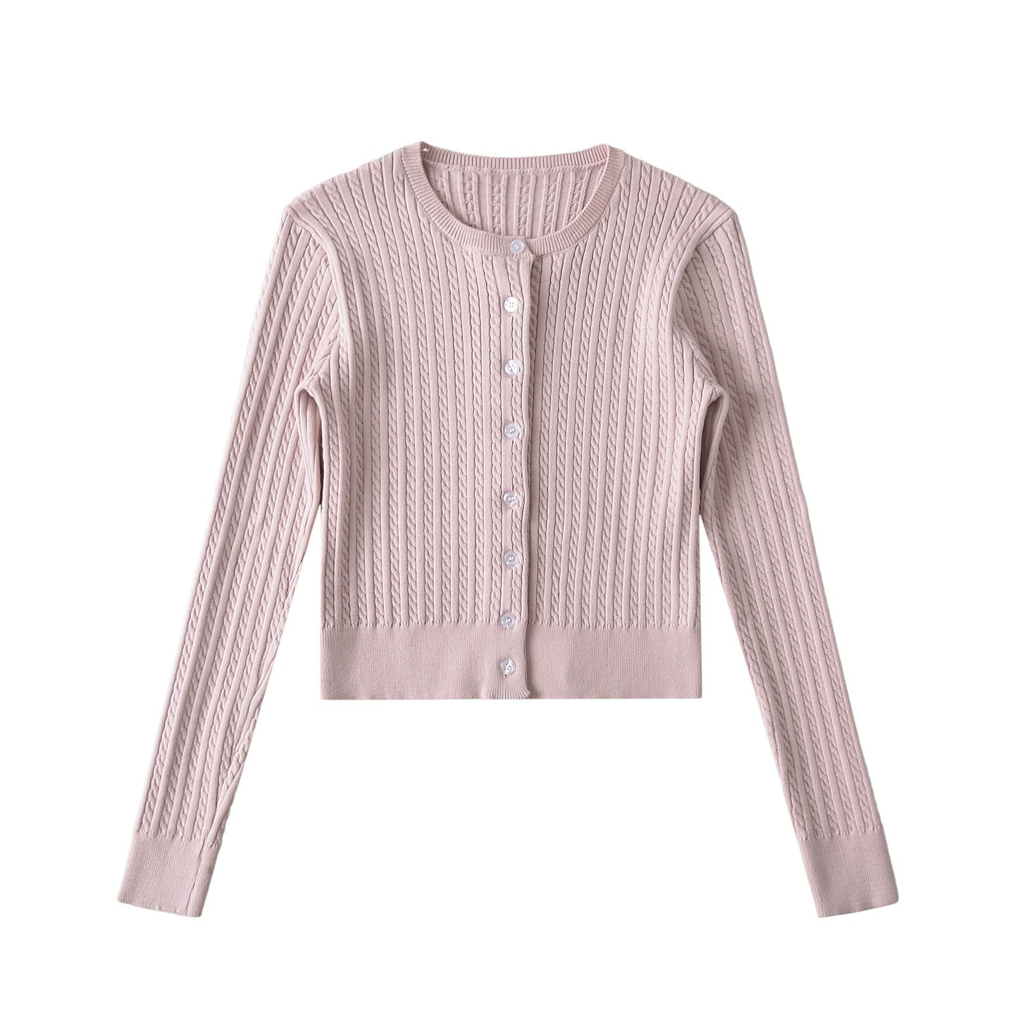 New Women's Slim Fit Sweater  American Solid Color