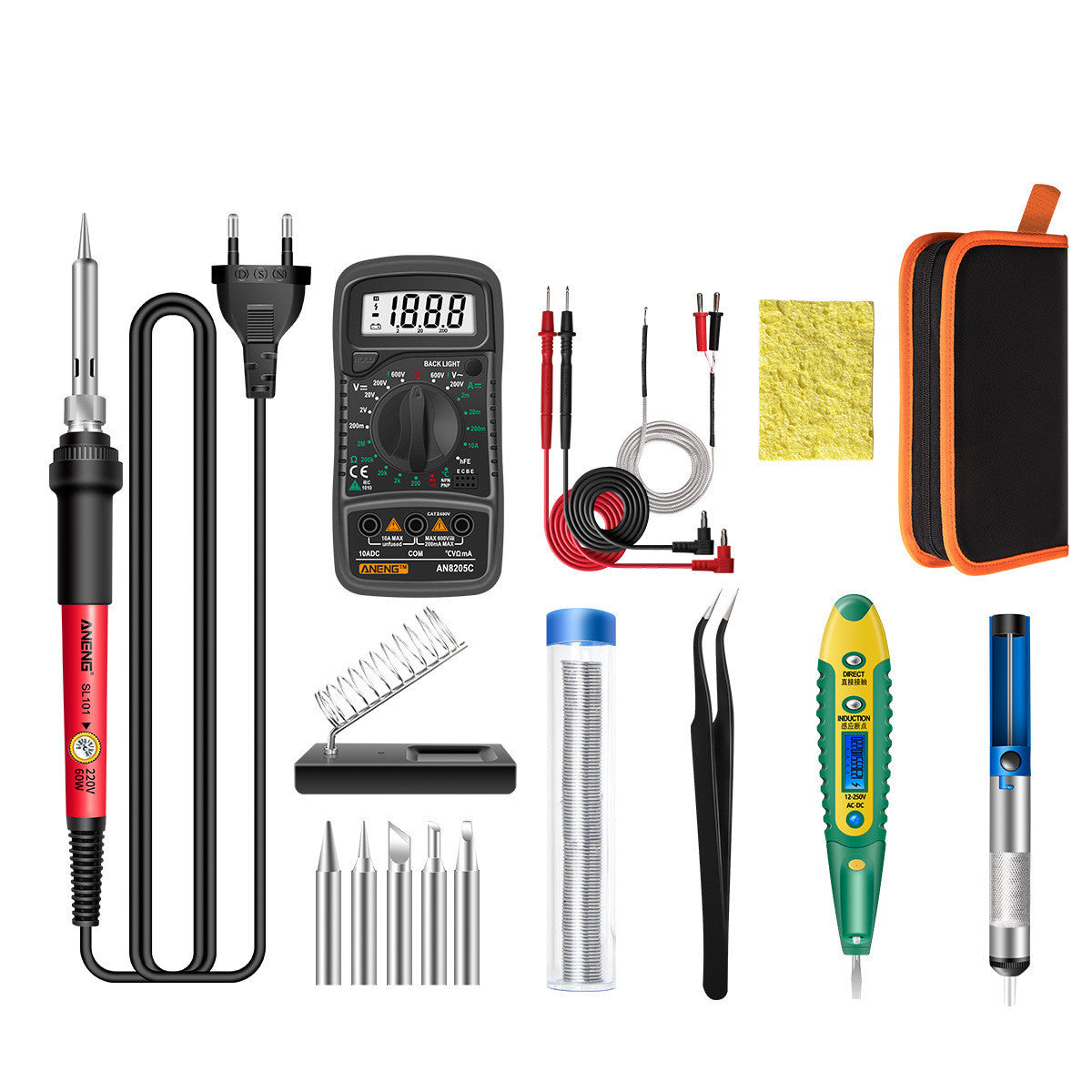 Constant Temperature Electric Soldering Iron Set Adjustable Temperature 60W Digital Display Internal Heat Welding - sumet.shop