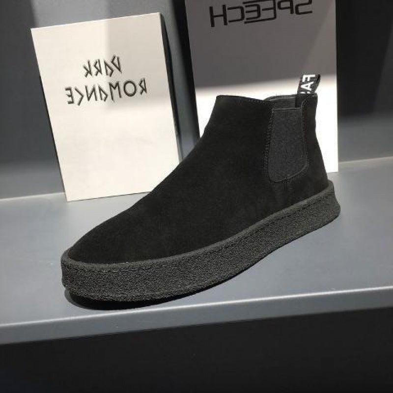 Casual Thin Cotton Shoes Thick-soled Elasticated Trendy Fashion Martin Boots Casual Thin Cotton Shoes