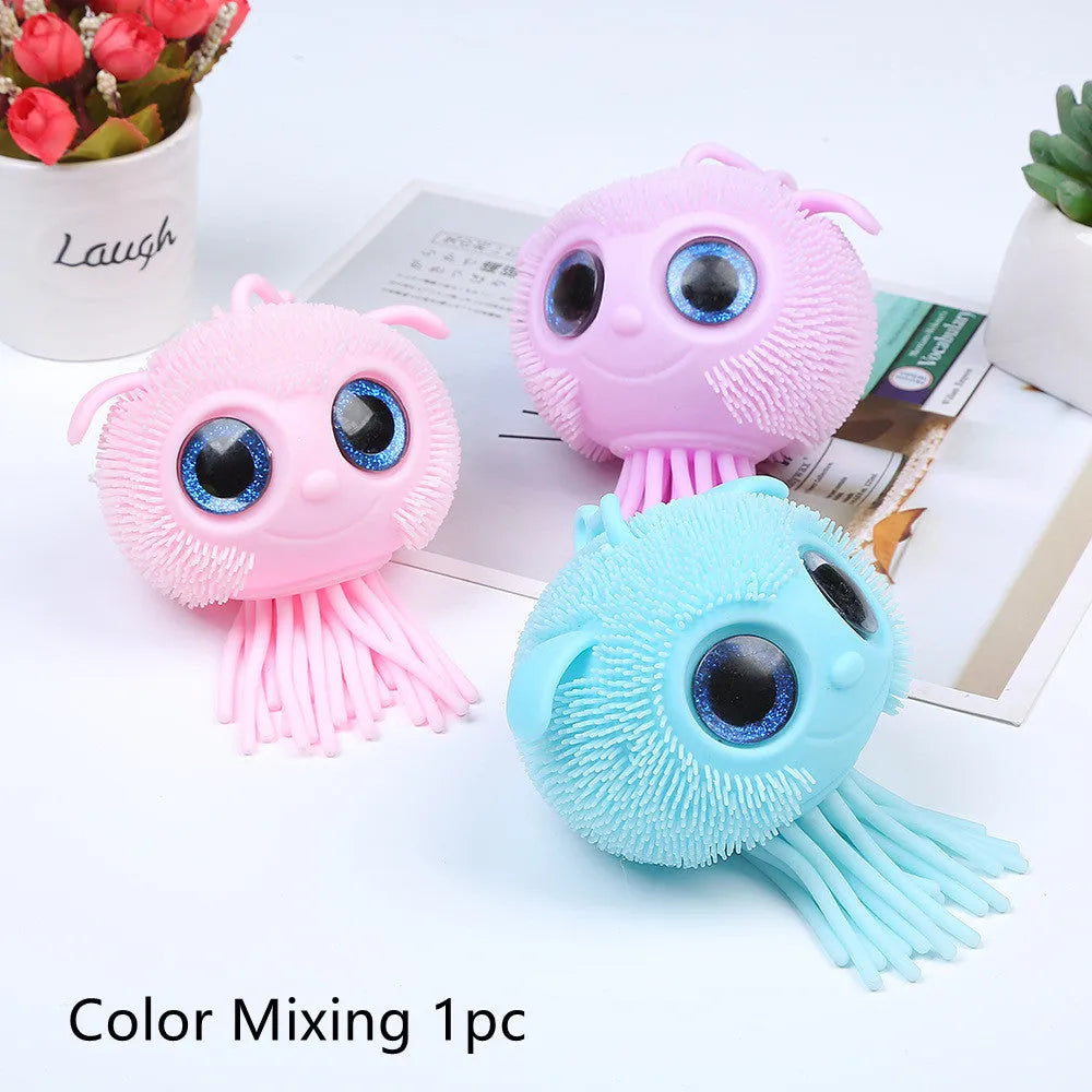 Pressure Reduction Toy Squeeze TPR Jellyfish Vent Pressure Reduction Toy Squeeze