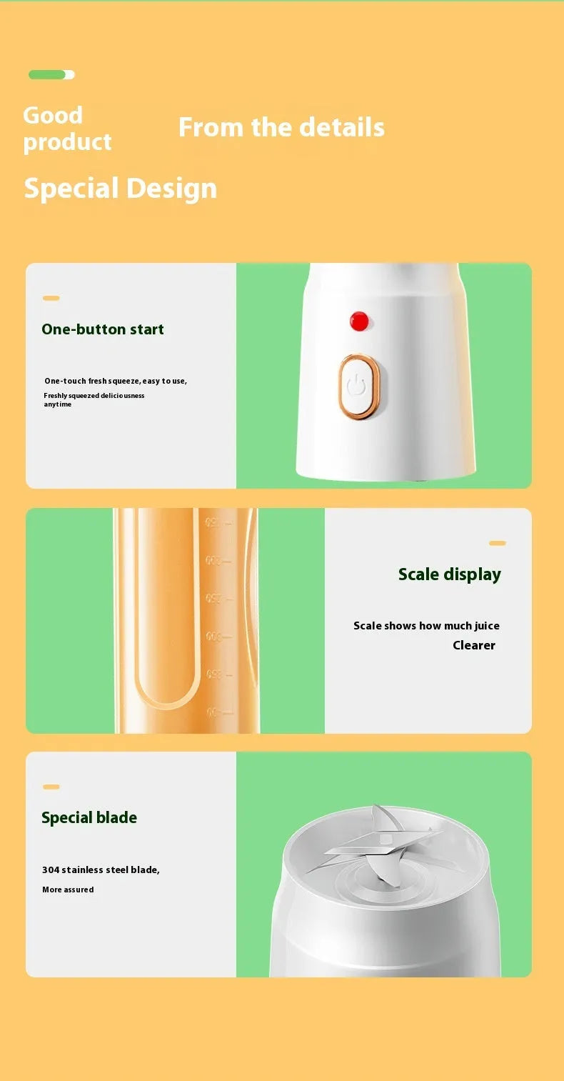 Portable Mini Juice Cup Charging Mini Juice Cup Household Multi-function