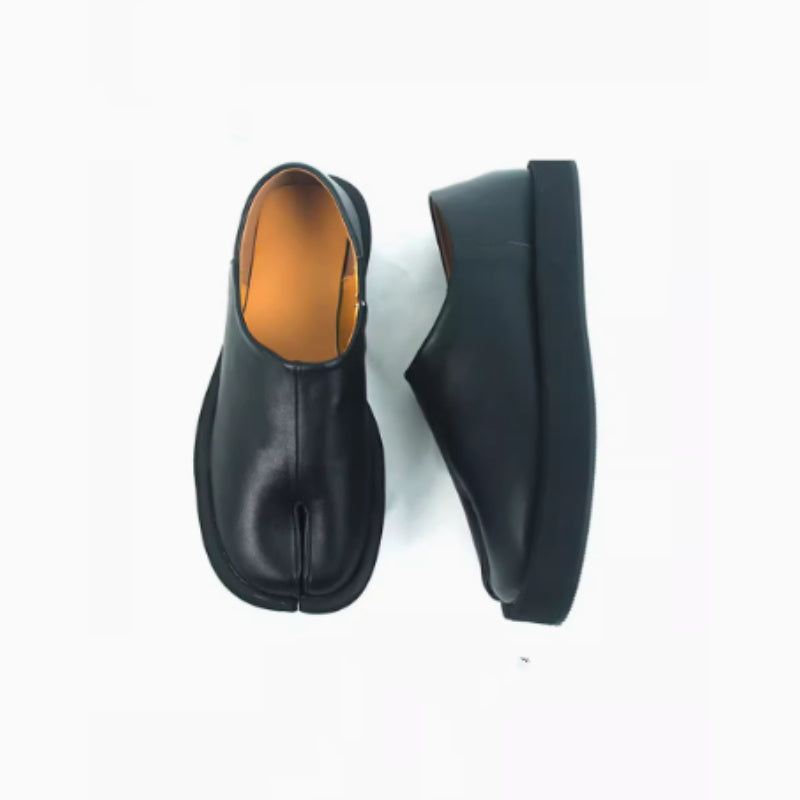 Split Toe Shoes, Men's And Women's Genuine Leather, Internet Famous Sheephoof Horse