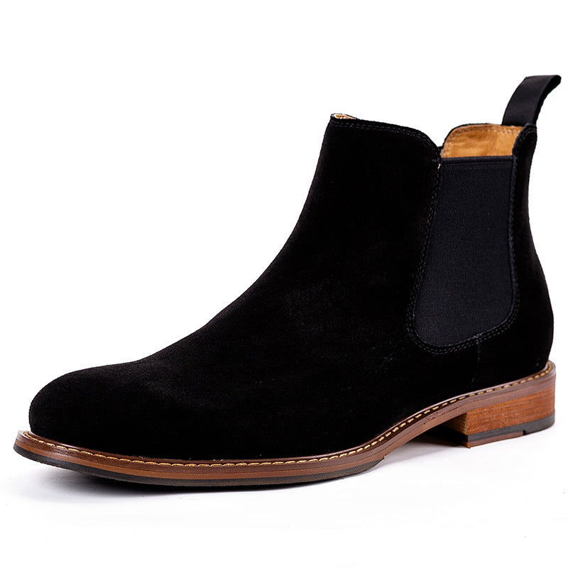 Leather Men's Shoes Fall New Products Frosted Leather Men's Shoes