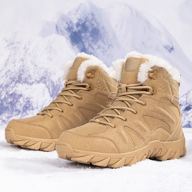 Snow Boots Men's Snow Boots Thickened Thermal Middle Tube