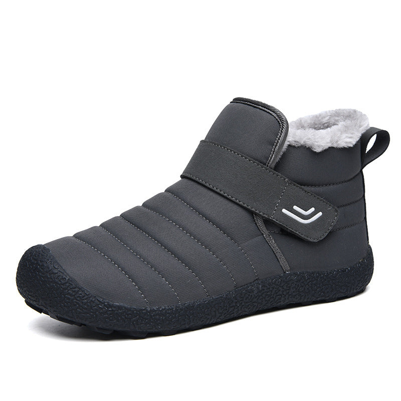 Men's Outdoor Winter High Top Boots Cotton Shoes With Velvet And Thick