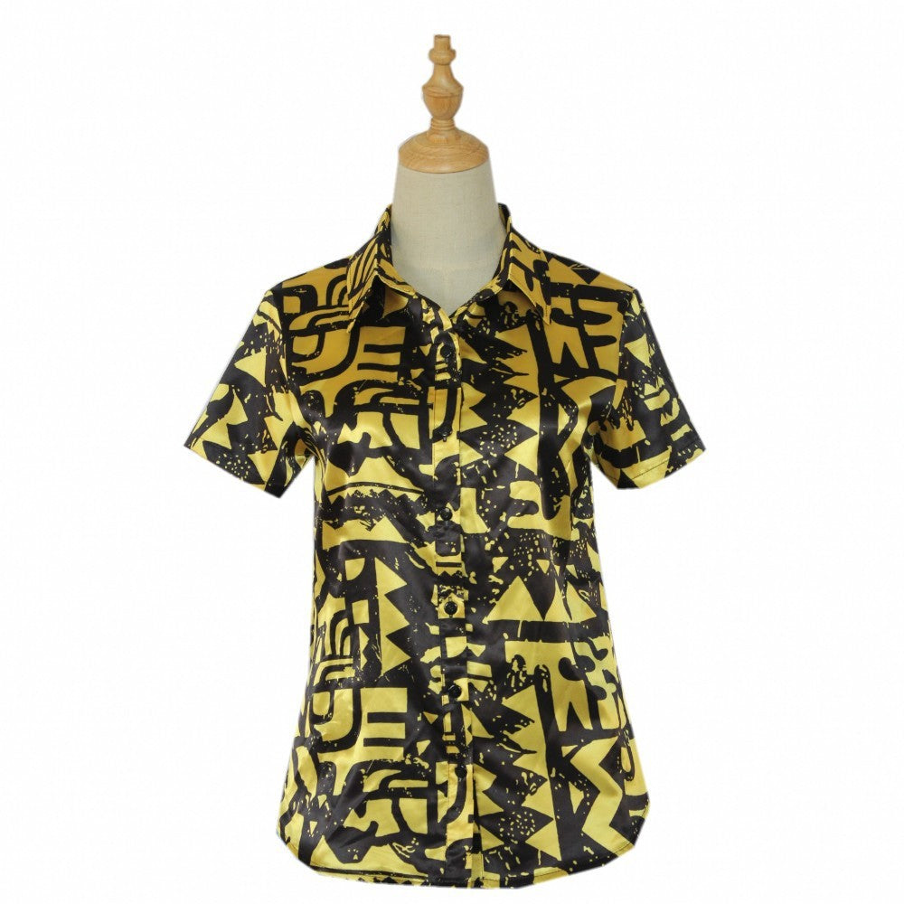 Women's Short Sleeve Fashion Printing Short Sleeve
