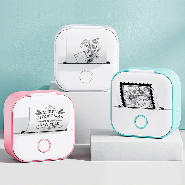 Portable Mini Thermal Label Printer Home Photo Printer Bluetooth-compatible Mini