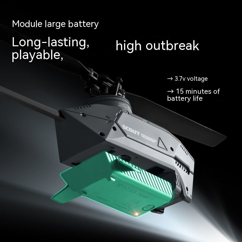 Helicopter Drone Four-channel Single Paddle Helicopter Drone For Aerial Photography Toy
