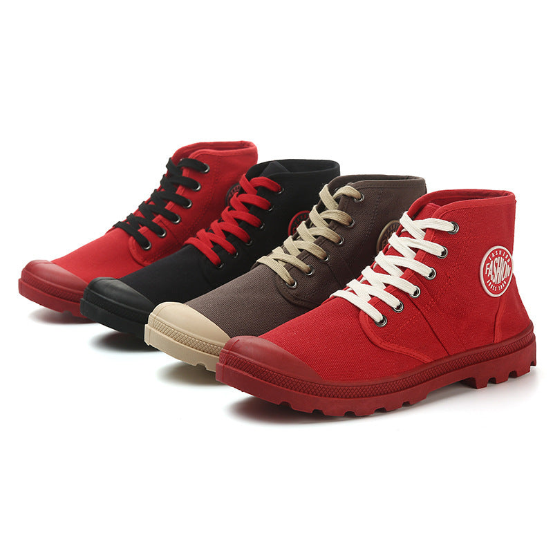 Shoes Student Sneakers Canvas Casual Shoes Student Sneakers All-match Fashion Hip Hop High Cut Hiking Shoes