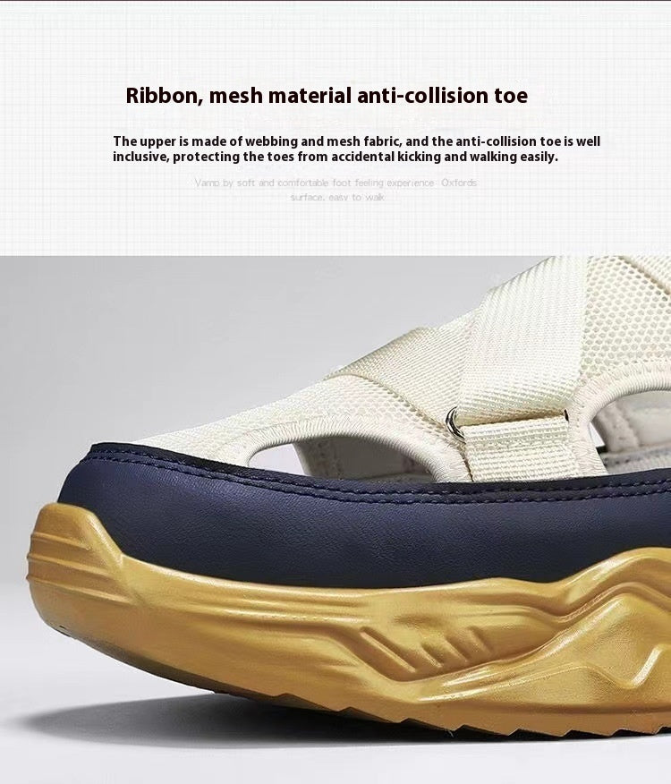 Sandals Men's Summer Platform Lightweight Non-slip Breathable Mesh Sandals - sumet.shop