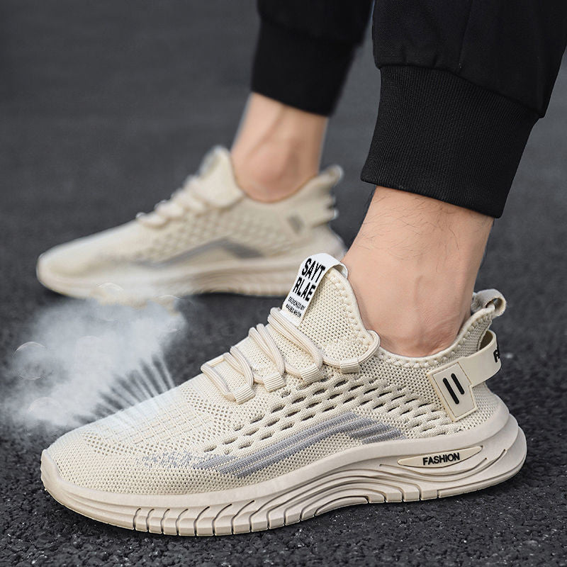 Trendy Mesh Fly Woven Thin Breathable Net Shoes For Men - sumet.shop