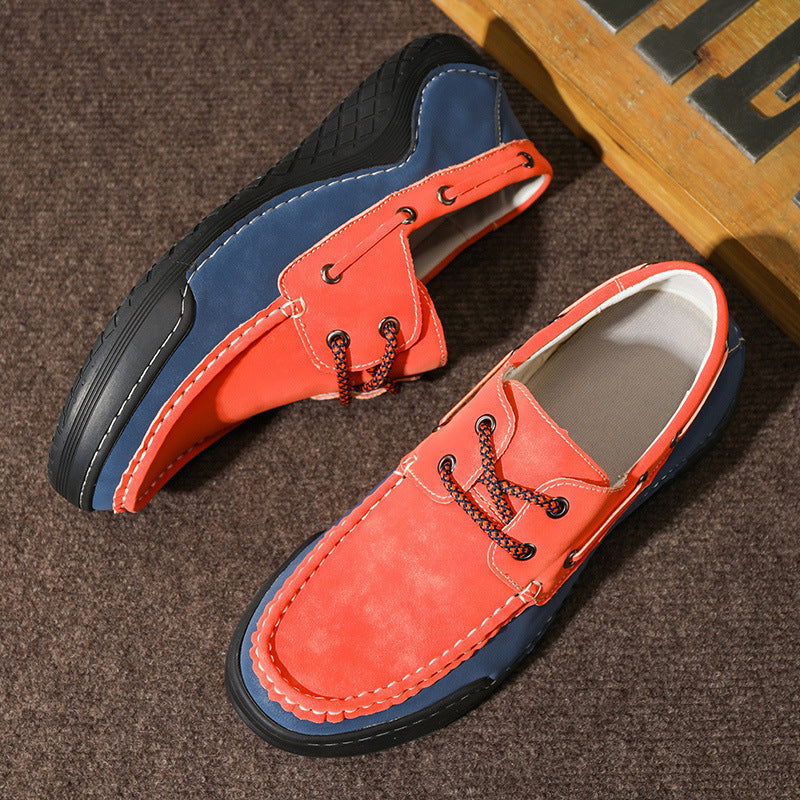 Large Size Shoes Retro Men's Large Size Shoes Color Matching