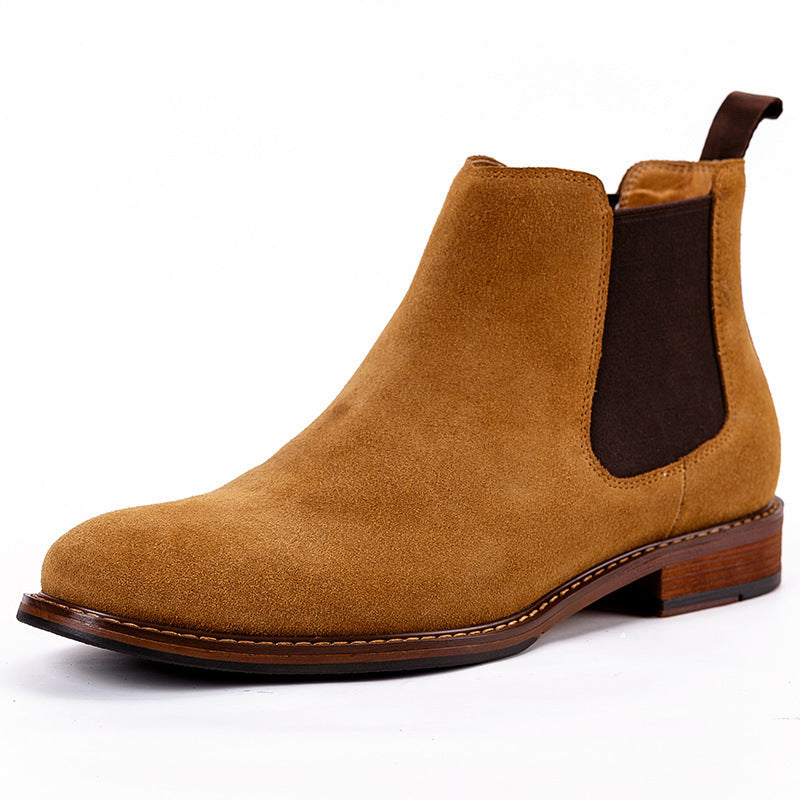 Leather Men's Shoes Fall New Products Frosted Leather Men's Shoes